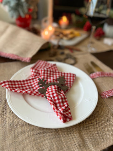 Gingham Service Napkins 296 PCS for Repackservices