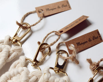 Personalized Macrame Keychains Favors, Macrame Wedding Favors in Bulk, Boho Wedding Party Gifts, Boho Bridal Shower, Gifts For Guest