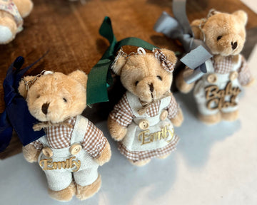 Teddy Bear Keychain Baby Shower Favors - Uniq Favors
